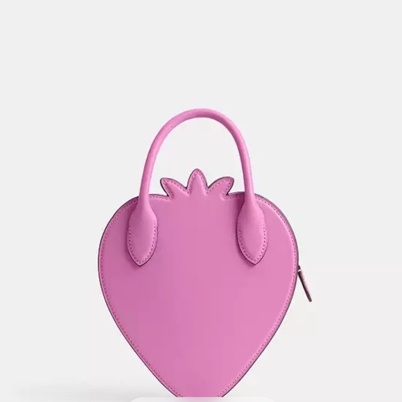 Authentic Coach Strawberry Bag In Regenerative Leather - Picture 1 of 3